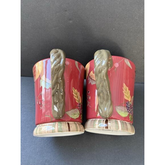 Tracy Porter Octavia Hill Garden Coffee Tea Mug Cup Set (2) Flowers Cottagecore - Picture 5 of 10